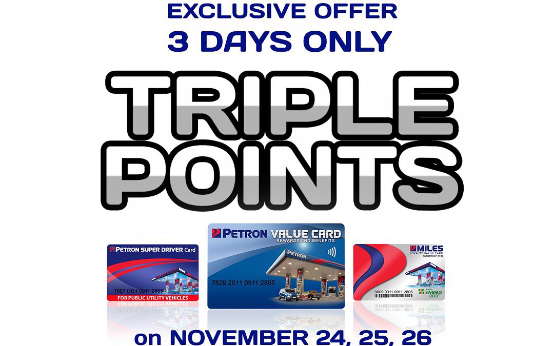 Triple Points Promo November 24-26, 2018