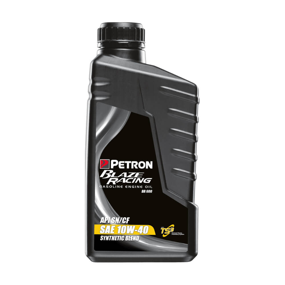 PETRON BLAZE RACING BR600 SYNTHETIC BLEND GASOLINE ENGINE OIL SAE 10W-40