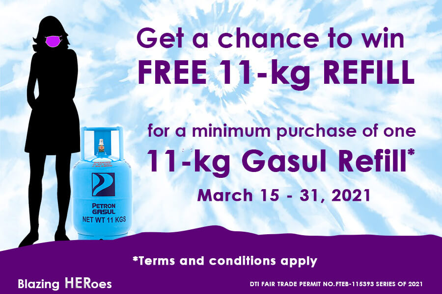 Blazing HERoes Promo: Win an 11-kg Gasul Refill (March 15 to 31, 2021)