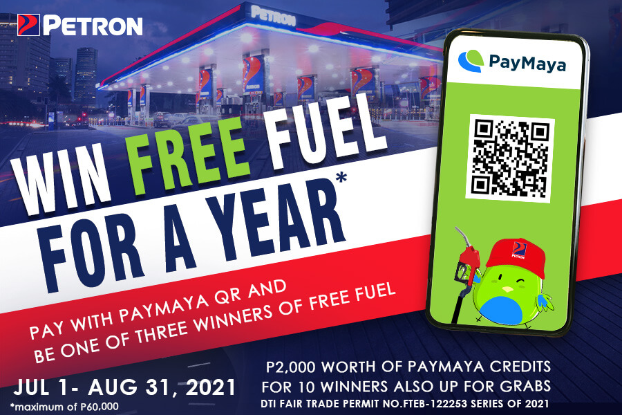 Petron, PayMaya promote cashless transactions with 1-year free fuel giveaway