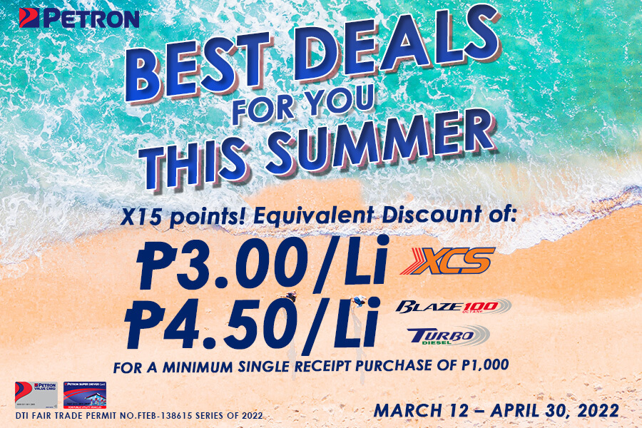 Best Deals for You This Summer Promo (March 12 – April 30, 2022)