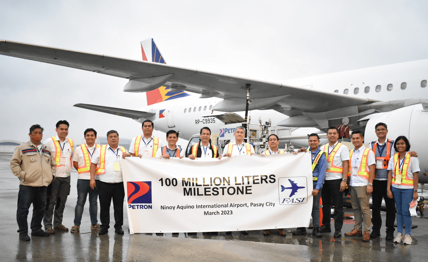 Petron JOCASP-NAIA volumes reaches 100-million liters in March Petron JOCASP-NAIA volumes reaches 100-million liters in March