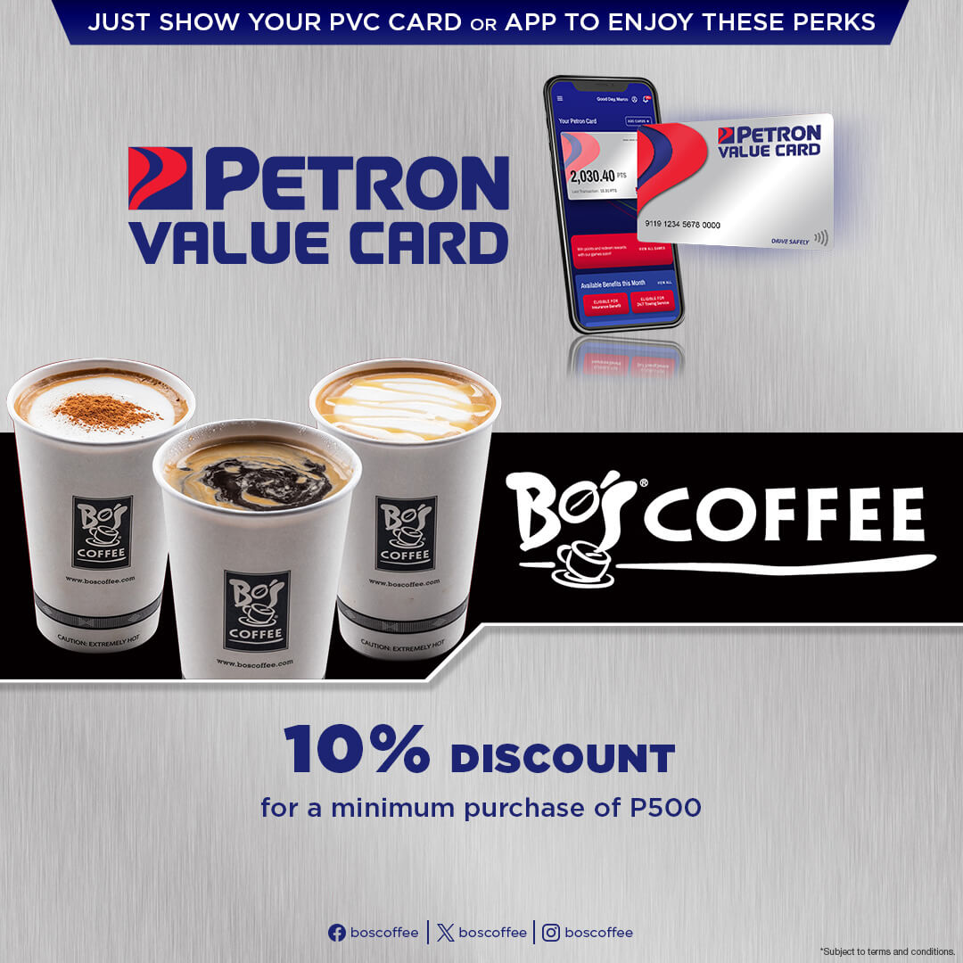 Petron x Bo’s Coffee Promo (October 25, 2023 – April 30, 2024)