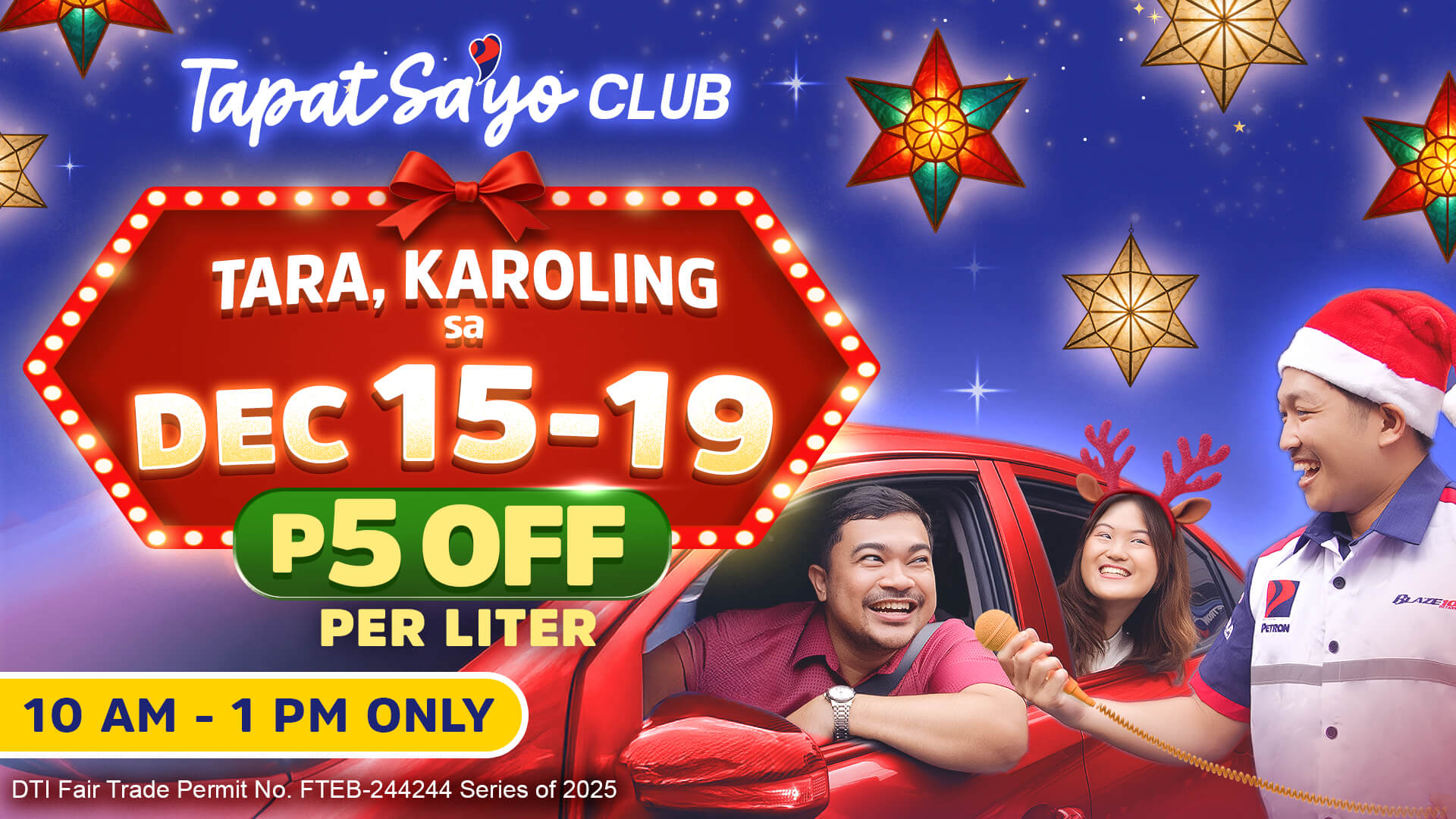 TAPAT SA’YO CLUB: TARA, KAROLING SA DEC. 15 TO 19 (December 15 – 19, 2025) TAPAT SA’YO CLUB: TARA, KAROLING SA DEC. 15 TO 19 (December 15 – 19, 2025)