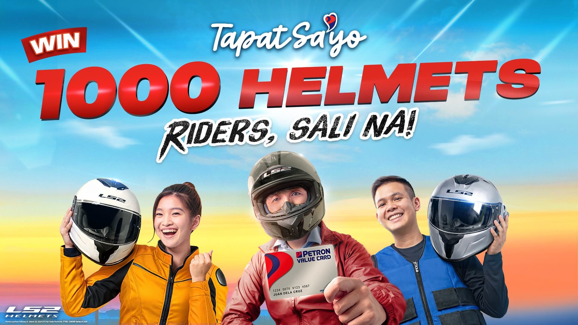 Tapat Sa’yo WIN! 1,000 Helmets (February 9 – March 20, 2026)