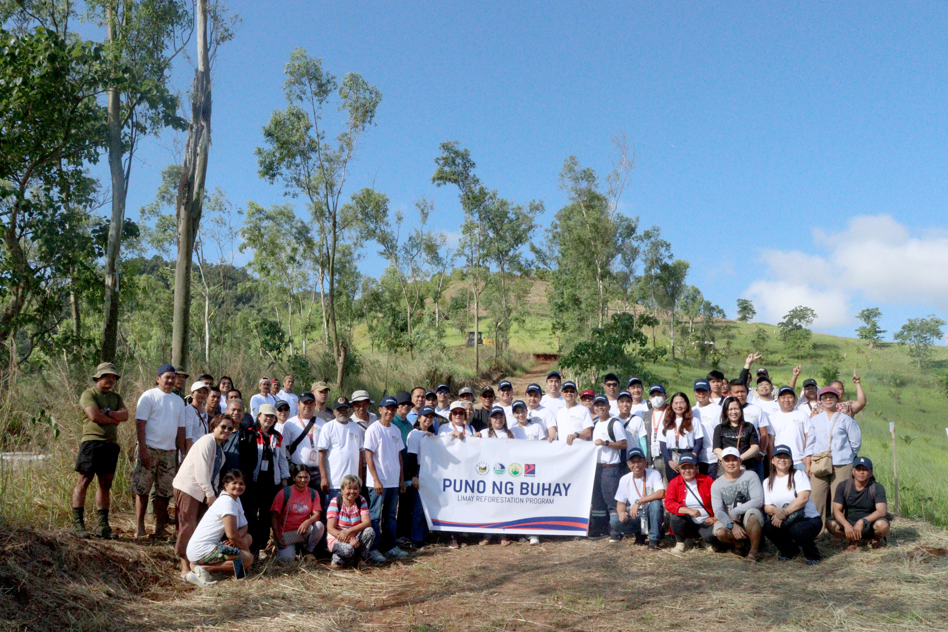 Petron, DENR, Bataan Provincial Government, Limay LGU, and SAMASAKA launch the 30-hectare Reforestation Project in Brgy. Duale, Limay, Bataan